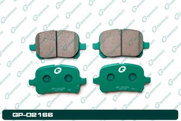 Колодки тормозные <b>G-BRAKE GP02166</b> - изображение Колодки тормозные <b>G-BRAKE GP02166</b> - изображение