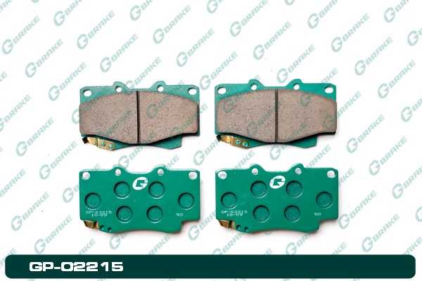 Колодки тормозные дисковые GP-02215 <b>G-BRAKE GP02215</b> - изображение