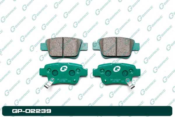 Колодки тормозные дисковые GP-02239 <b>G-BRAKE GP02239</b> - изображение