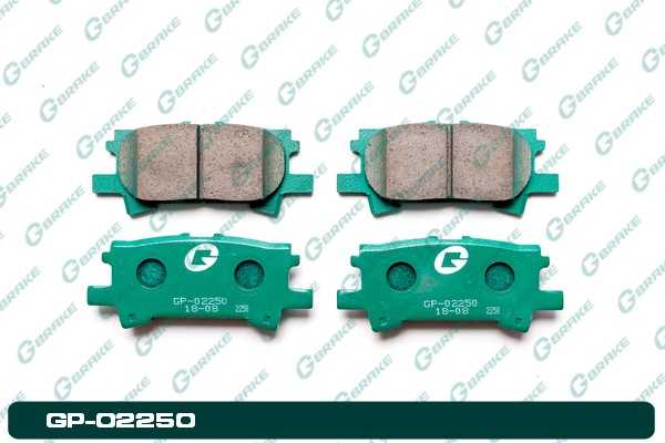 Колодки тормозные <b>G-BRAKE GP02250</b> - изображение Колодки тормозные <b>G-BRAKE GP02250</b> - изображение
