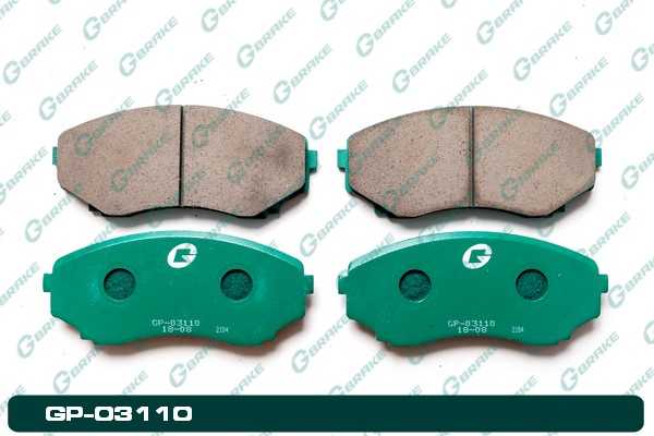 Колодки тормозные <b>G-BRAKE GP03110</b> - изображение