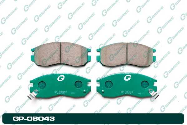 Колодки тормозные дисковые GP-06043 <b>G-BRAKE GP06043</b> - изображение
