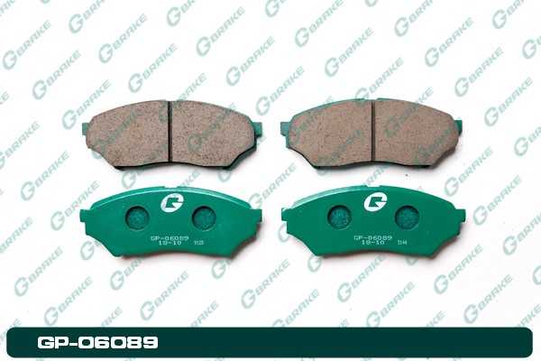 Колодки тормозные дисковые GP-06089 <b>G-BRAKE GP06089</b> - изображение