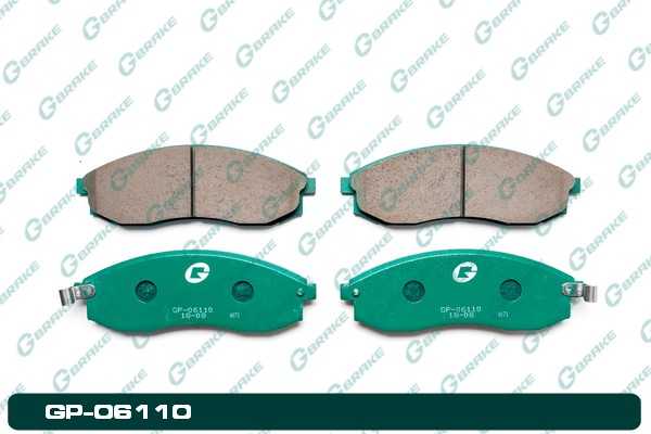 Колодки тормозные дисковые GP-06110 <b>G-BRAKE GP06110</b> - изображение