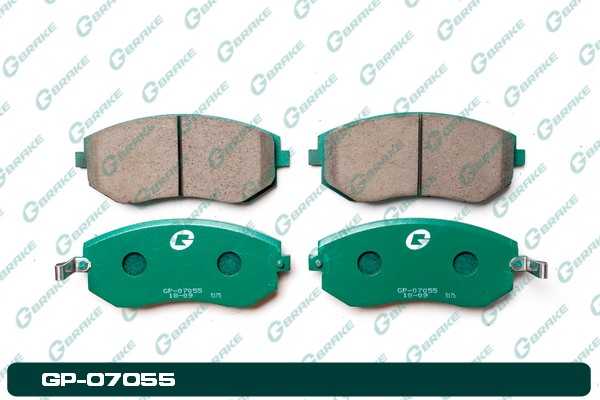 Колодки тормозные <b>G-BRAKE GP07055</b> - изображение Колодки тормозные <b>G-BRAKE GP07055</b> - изображение