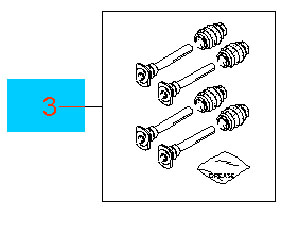 Ремкомплект суппорта DAEWOO LANOS/NEXIA/LACETTI/REZZO передний <b>GENERAL MOTORS 93740249</b> - изображение