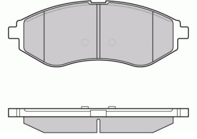 Колодки тормозные CHEVROLET AVEO 03> передние <b>GENERAL MOTORS 94566892</b> - изображение