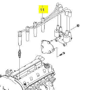 Высоковольтный провод 4-го цилиндра (MFI) <b>GENERAL MOTORS 96450253</b> - изображение