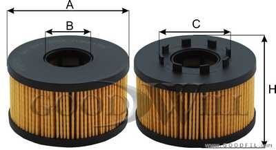 Фильтр масляный двигателя <b>GOODWILL OG107ECO</b> - изображение