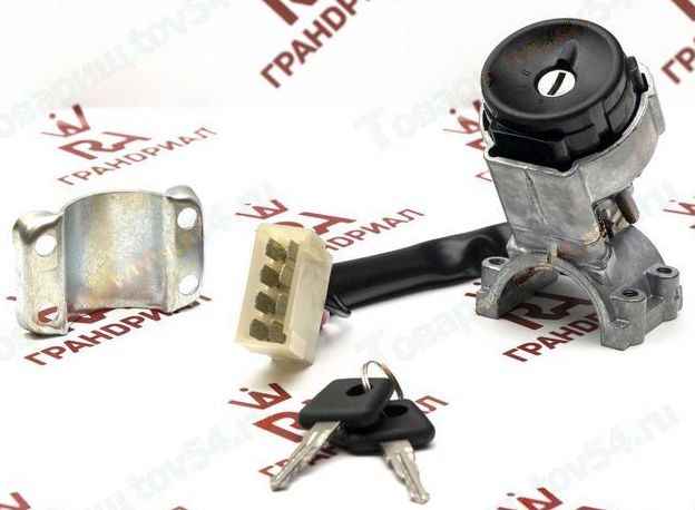 Замок зажигания ВАЗ 2110 нового образца <b>ГРАНД РИ АЛ 22475</b> - изображение
