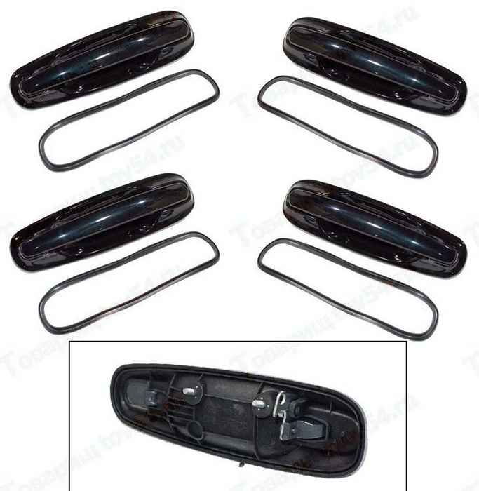 Ручка двери наружная ВАЗ 2110, 2170 Приора ЕВРО комплект 4шт РОБИН ГУД <b>ГРАНД РИ АЛ 50284</b> - изображение