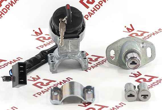 Замок зажигания ВАЗ 1119 с личинками замков дверей и багажника <b>ГРАНД РИ АЛ 50637</b> в коробке - изображение