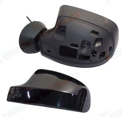 Зеркало заднего вида наружное Renault Logan, Largus левое механическое, сфера, накладка под покраску<b>ГРАНД РИ АЛ 50797</b> - изображение 1