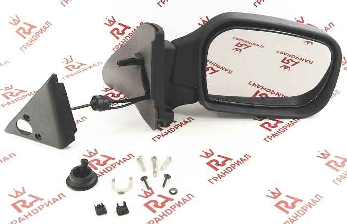 Зеркало заднего вида наружное ВАЗ 21214 правое механическое, трос <b>ГРАНД РИ АЛ GR01101 / 50838<b> - изображение