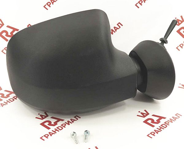 Зеркало заднего вида наружное Renault Logan, LADA LARGUS правое механическое, нейтральный антиблик, трос 8200965092 <b>ГРАНД РИ АЛ GR01104 / 50941</b> - изображение 1
