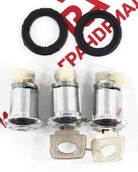 Замок багажника ВАЗ 2170 Приора в сборе с личинками <b>ГРАНД РИ АЛ GR03017 / 22954</b> - изображение