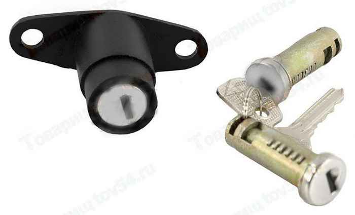 Личинки замков дверей ВАЗ 2101 (багажника + ротор замка зажигания) в сборе <b>ГРАНД РИ АЛ GR03024</b> - изображение