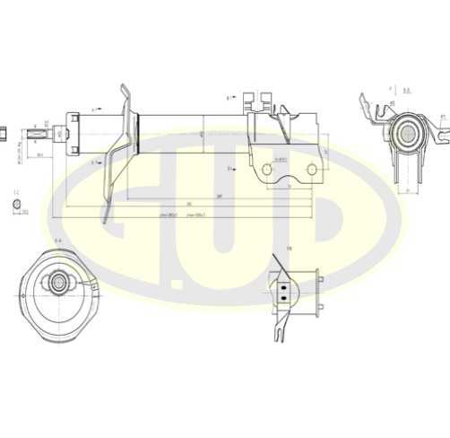 Амортизатор nis x-trail 01- пер l <b>G.U.D GSA334361</b> - изображение
