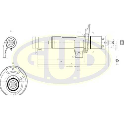 Амортизатор seat alteatoledovw caddygolf vgolf passat cc 6.08- пер <b>G.U.D GSA335808</b> - изображение Амортизатор seat alteatoledovw caddygolf vgolf passat cc 6.08- пер <b>G.U.D GSA335808</b> - изображение
