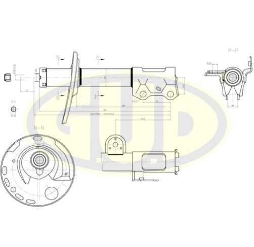 Амортизатор toy rav 4 iii 06- пер l <b>G.U.D GSA339032</b> - изображение