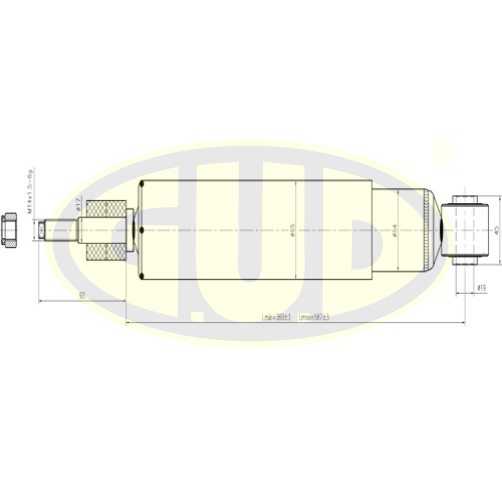 Амортизатор toy land cruser 01.98 зад <b>G.U.D GSA345023</b> - изображение