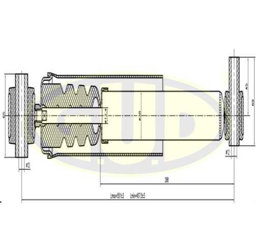 Амортизатор ren laguna ii 1.6-2.0/1.9dci 01- зад <b>G.U.D GSA553803</b> - изображение