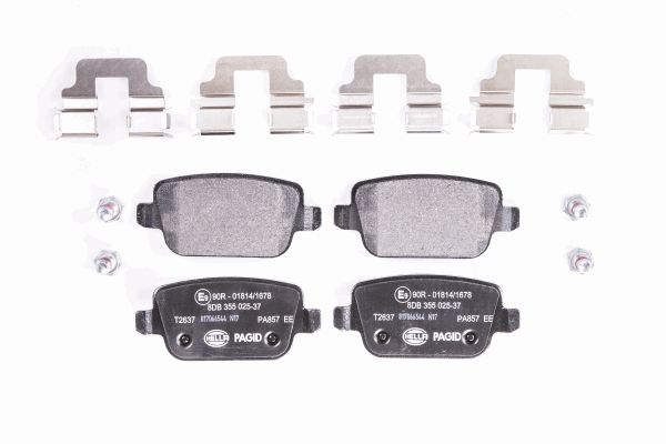 Тормозные колодки дисковые <b>HELLA 8DB355025-371</b> - изображение