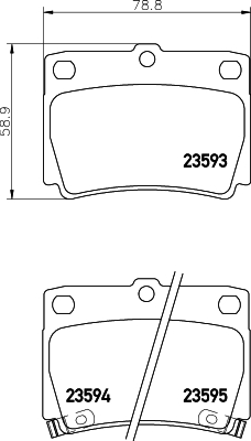 Колодки тормозные NAO <b>HELLA 8DB355027-741</b> - изображение