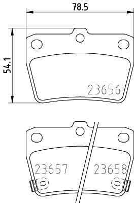 Колодки тормозные NAO <b>HELLA 8DB355027-821</b> - изображение
