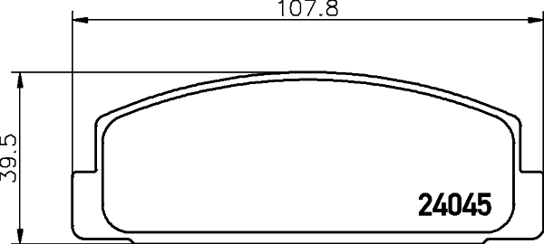 Колодки тормозные NAO <b>HELLA 8DB355028-201</b> - изображение