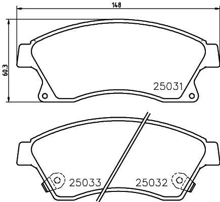 Колодки тормозные NAO <b>HELLA 8DB355028-811</b> - изображение