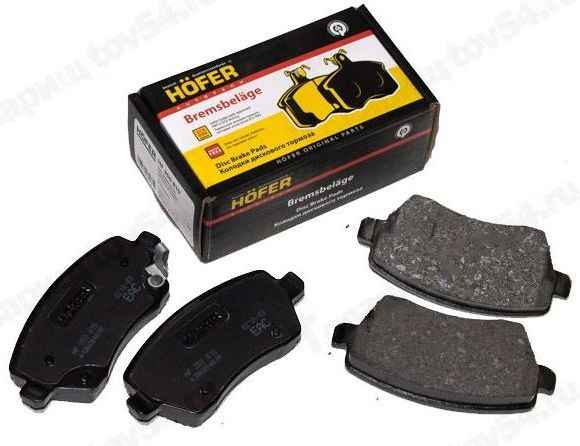 Колодки тормозные передние LADA Largus,Vesta, Renault Logan, NISSAN Almera 410608481R <b>HOFER HF 350 810</b> - изображение