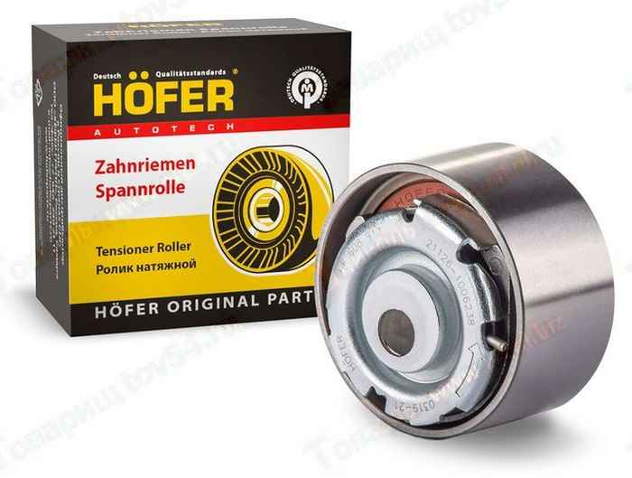Ролик натяжителя ВАЗ 21126 (Приора 16кл) самонатяжной металл <b>HOFER HF 608 917</b> - изображение