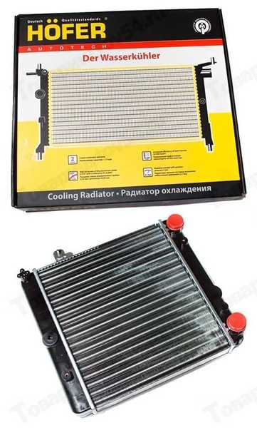 Радиатор охлаждения ВАЗ 1111 алюм <b>HOFER HF 708 416</b> - изображение