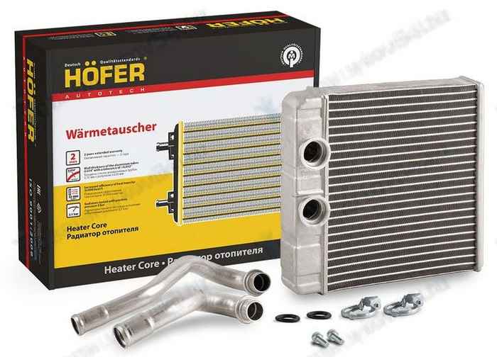 Радиатор отопителя ВАЗ 2190 Гранта (2015-17) тип KDAC, Калина II/Datsun <b>HOFER HF 730 262</b> - изображение