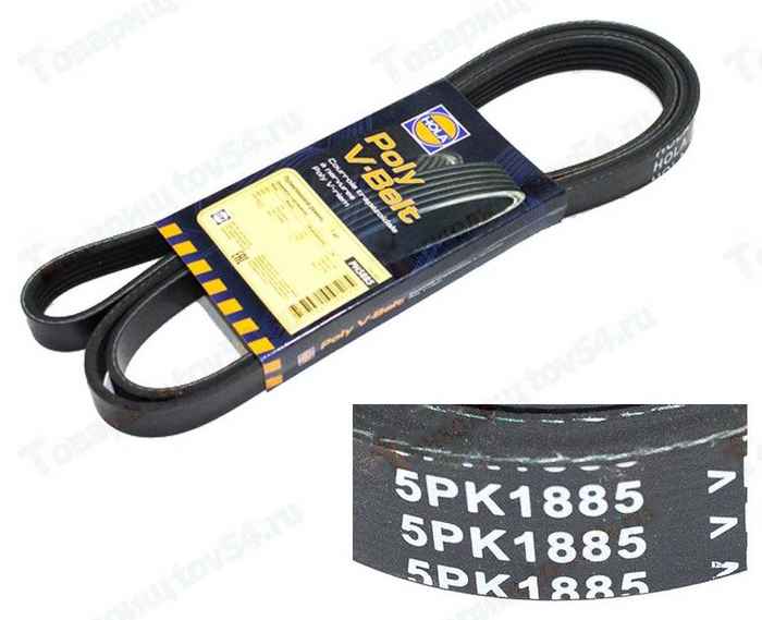 Ремень ВАЗ 2123 <b>HOLA 5PK1885,</b> - изображение