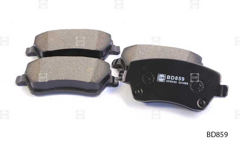Тормозные колодки, дисковые, передние, LADA Vesta, Largus; RENAULT Duster, Kaptur, Kangoo, Symbol II, Clio IIIIV, Dokker; NISSAN Note, Almera (G15), Terrano (D10), Micra III; MERCEDES-BENZ Cita <b>HOLA BD859</b> - изображение