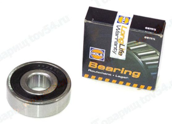Подшипник генератора ВАЗ 2101 большой (180302) <b>HOLA GB701</b> - изображение