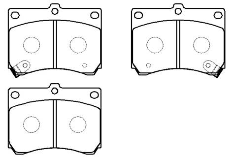 Колодки тормозные MAZDA 323,MX3 (89-98) передние (4шт.) <b>HSB HP5025</b> - изображение