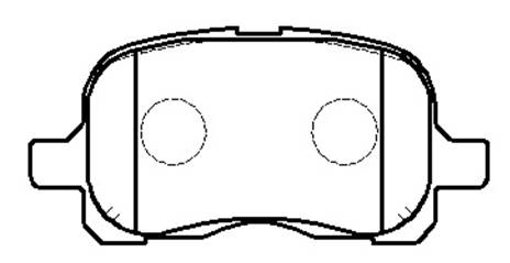 Колодки тормозные TOYOTA Corolla (97-02) (1.41.6) передние (4шт.) <b>HSB HP5052</b> - изображение