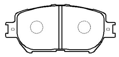 Колодки тормозные дисковые передн TOYOTA: CAMRY 01-06 <b>HSB HP5053</b> - изображение