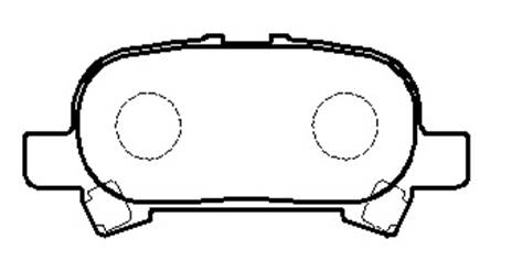 Колодки тормозные дисковые задн TOYOTA: CAMRY (USA) 01-05, AVALON 00-, SOLARA 01- <b>HSB HP5088</b> - изображение Колодки тормозные дисковые задн TOYOTA: CAMRY (USA) 01-05, AVALON 00-, SOLARA 01- <b>HSB HP5088</b> - изображение