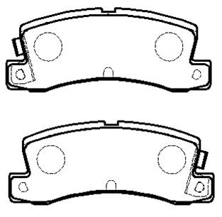 Колодки тормозные дисковые CHEVROLET NOVA 85- _ TOYOTA COROLLA COUPE (AE92) _ FX16 (AE82) 86- <b>HSB HP5121</b> - изображение Колодки тормозные дисковые CHEVROLET NOVA 85- _ TOYOTA COROLLA COUPE (AE92) _ FX16 (AE82) 86- <b>HSB HP5121</b> - изображение