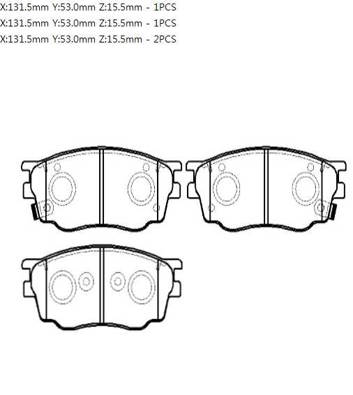 Колодки тормозные MAZDA 6 (02-07) передние (4шт.) <b>HSB HP5144</b> - изображение 1