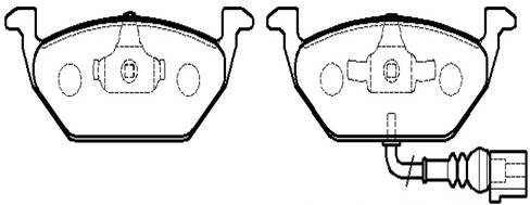 Колодки тормозные <b>HSB HP5149</b> - изображение Колодки тормозные <b>HSB HP5149</b> - изображение