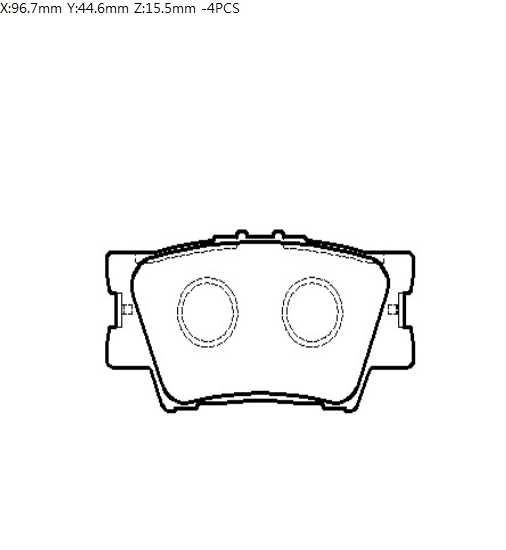 Колодки тормозные дисковые задн TOYOTA: CAMRY 06-, RAV 4 05- <b>HSB HP5178</b> - изображение 1