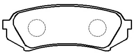 Колодки тормозные дисковые TOYOTA: LAND CRUISER (UZJ100) 98.1- _ LEXUS: LX470 (UZJ100) 98.1- <b>HSB HP5199</b> - изображение