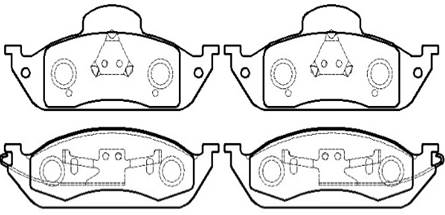 Колодки тормозные дисковые ML320 <b>HSB HP5235</b> - изображение