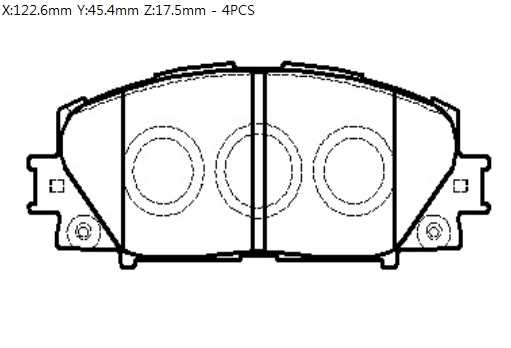 Колодки тормозные дисковые передн TOYOTA: YARIS 05- (-ABS, +ESP), ALLION 1.5 07-, BELTA 1.0, 1.5 05-, VITZ 1.0 VVTi 05- <b>HSB HP5245</b> - изображение 1