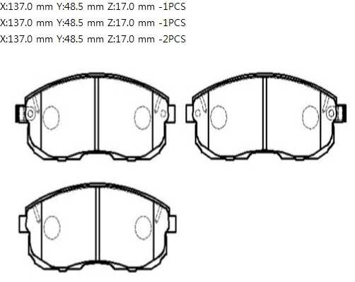 Колодки тормозные дисковые NISSAN: MAXIMA HJ30 88.8-, ALTIMA U13U, L30 92.6- INFINITI: G20 (P11) 98.6- <b>HSB HP8340</b> - изображение 1